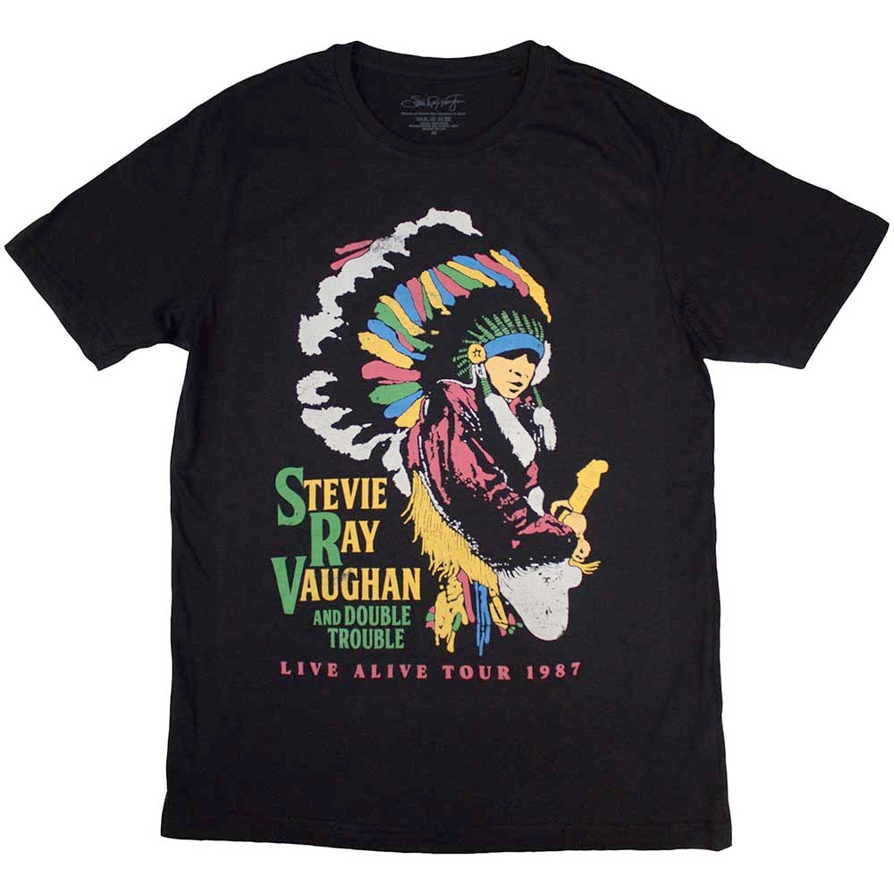 Stevie Ray Vaughan - Double Trouble Tshirt Homme - Noir